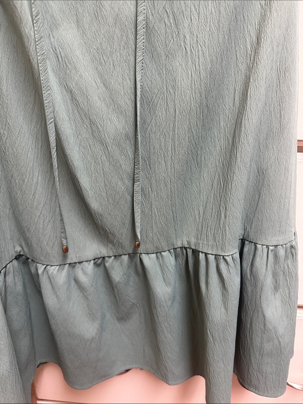 entro Sage Green Pleated Bodice Dress - Picture 4 of 7